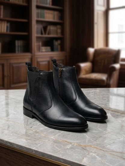 A001-Zip Chelsea boot
