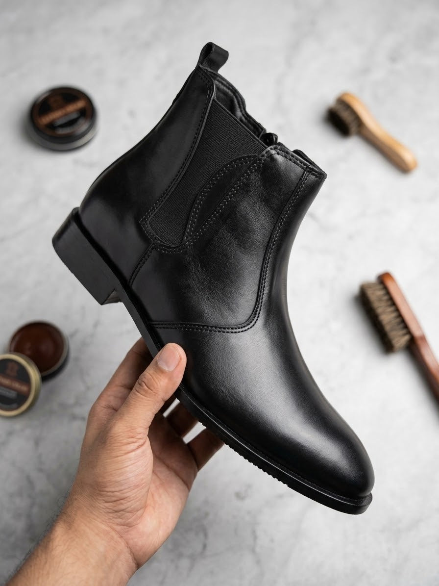 A001-Zip Chelsea boot