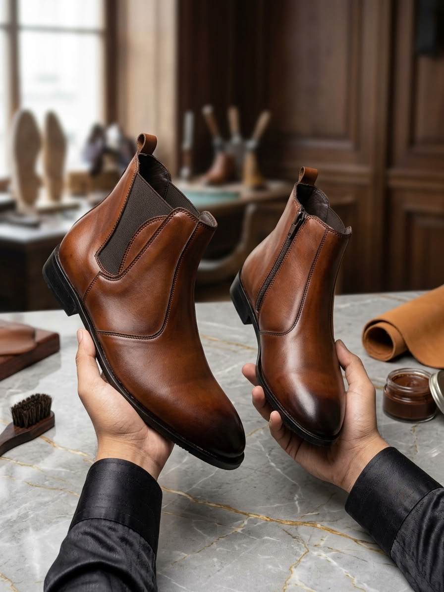 A002-Zip Chelsea boot