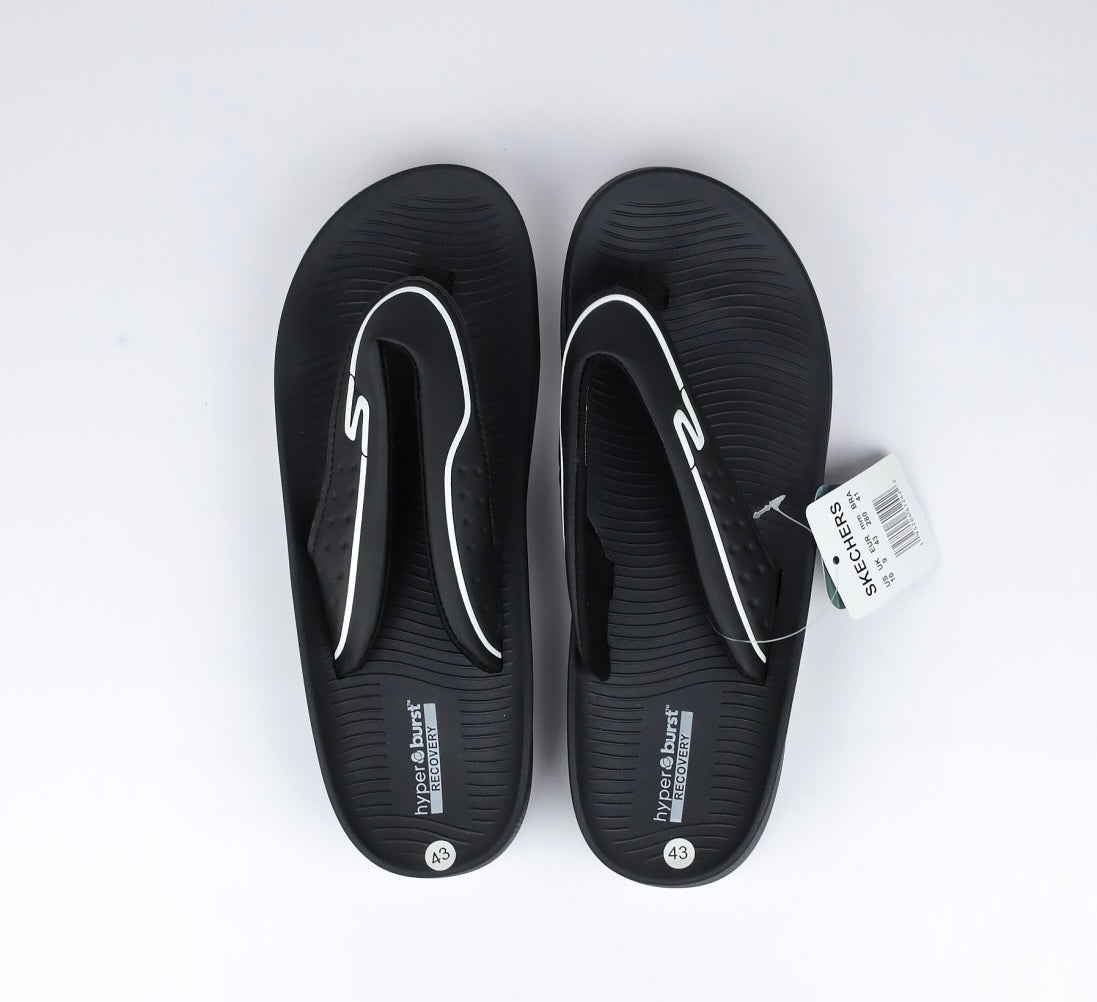 S06-Skechers Hyper Burst Flip Flop Black