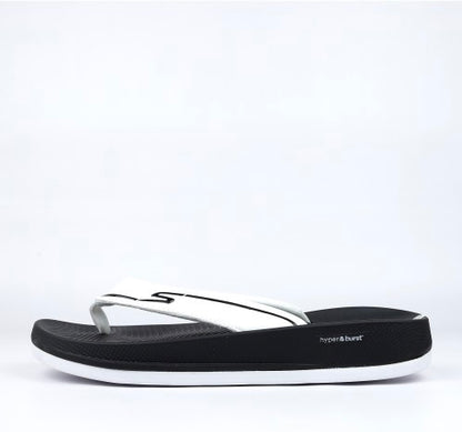 S07-Skechers Hyper Burst Flip Flop Black White