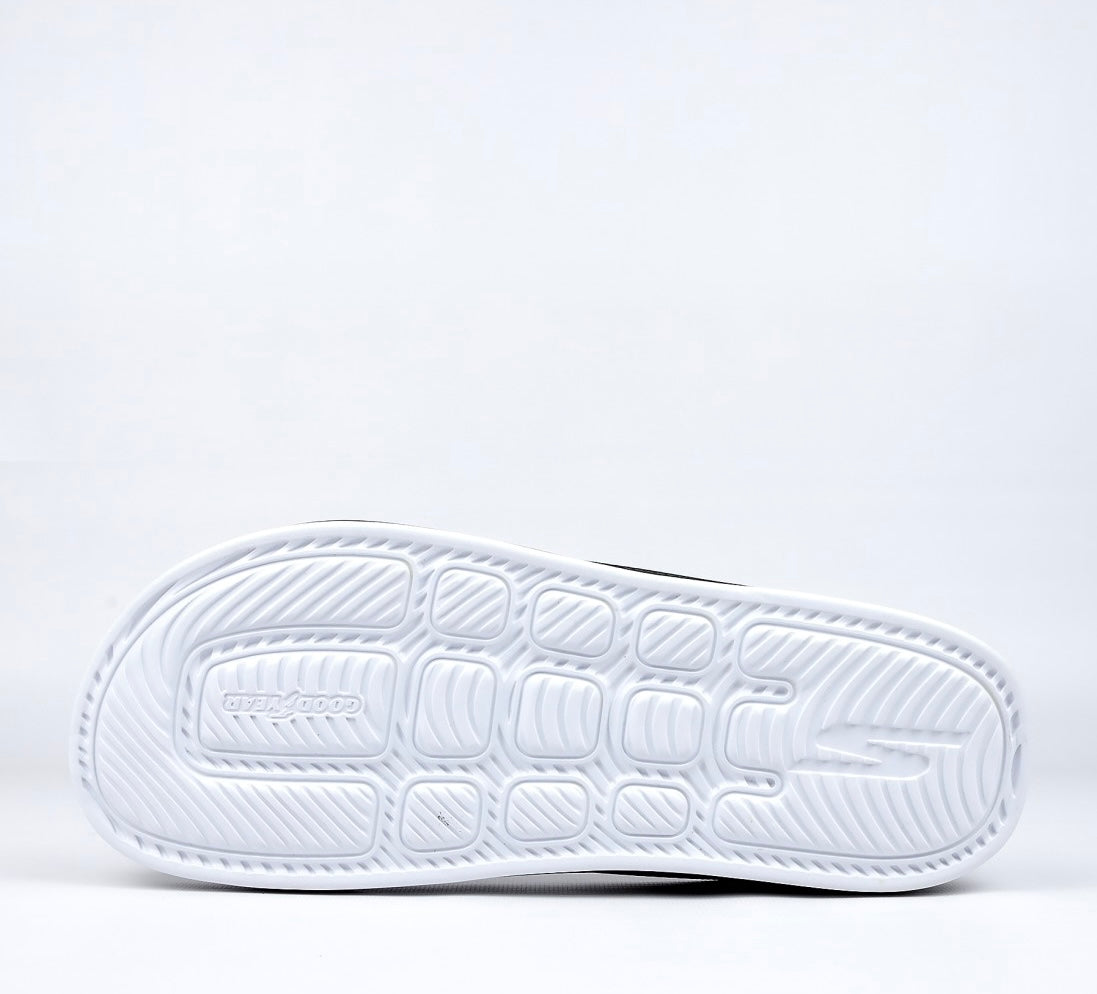 S07-Skechers Hyper Burst Flip Flop Black White