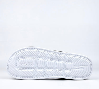 S07-Skechers Hyper Burst Flip Flop Black White