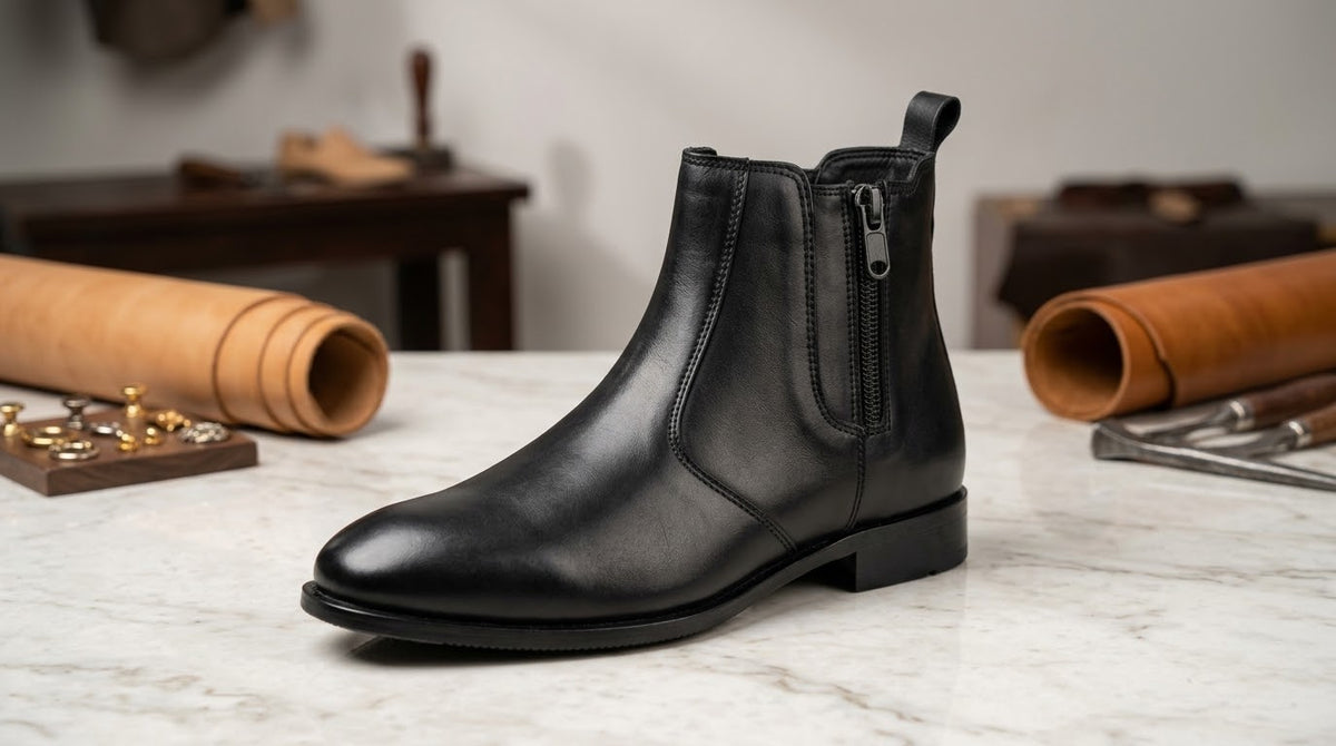 A001-Zip Chelsea boot