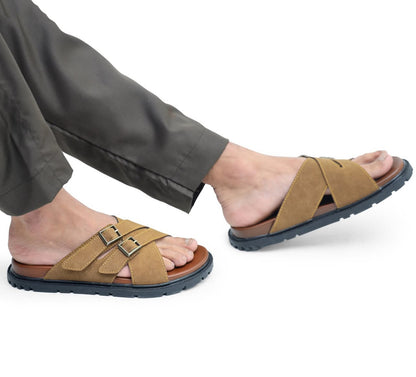 Ab07- Leather slipper