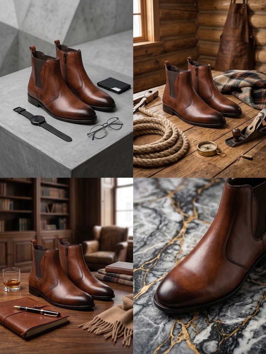 A002-Zip Chelsea boot